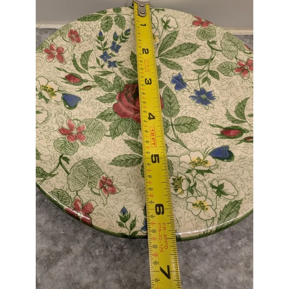 Zeller‎ Keramik German Floral Saucer Plate